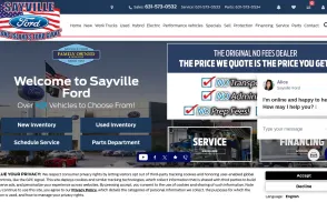 Sayville Ford website
