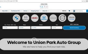 Union Park Automotive Group website