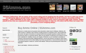 SGAmmo website