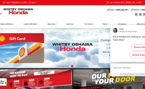 Whitby Oshawa Honda website