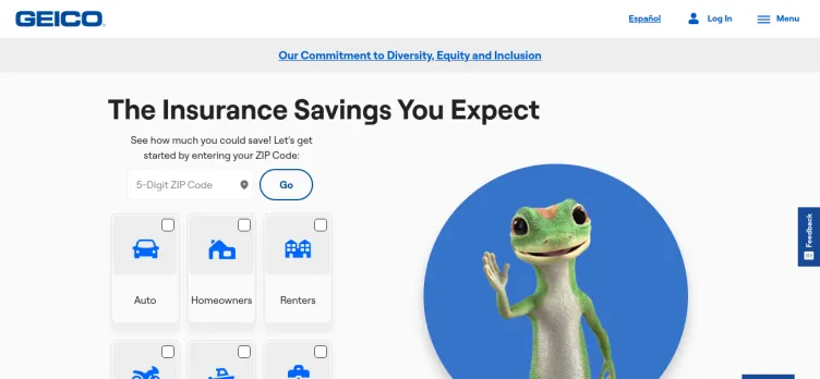 Screenshot GEICO