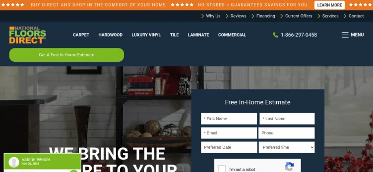 Screenshot National Floors Direct