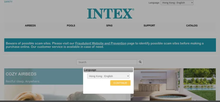 Screenshot Intex Recreation