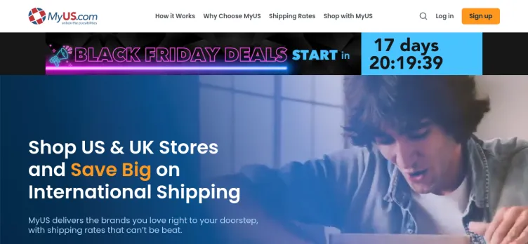 Screenshot MyUS.com / Access USA Shipping