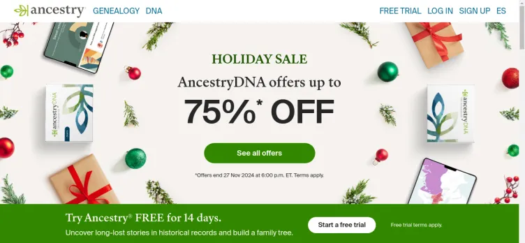 Screenshot Ancestry