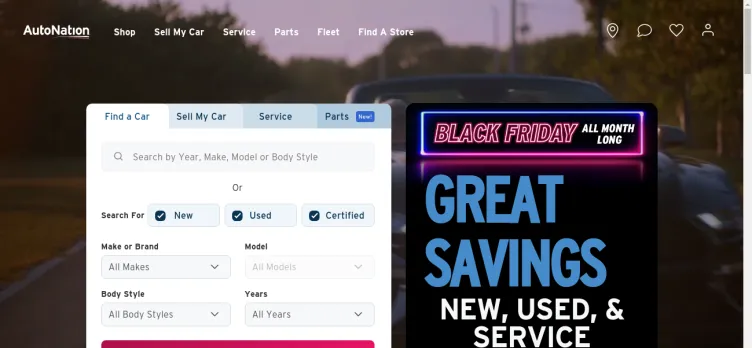 Screenshot AutoNation