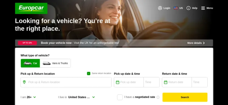 Screenshot Europcar International