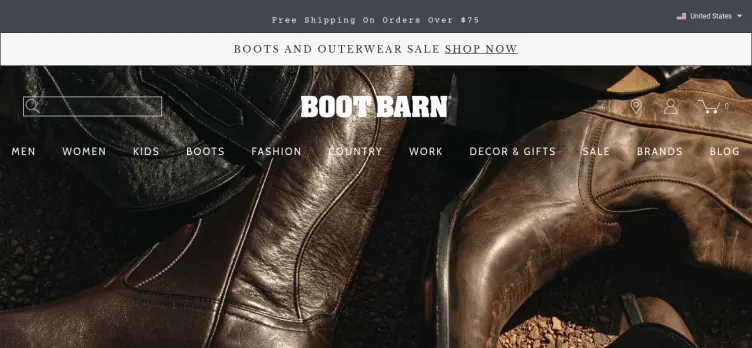 Screenshot Boot Barn