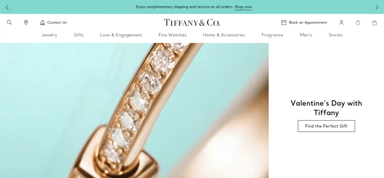 Screenshot Tiffany & Co.