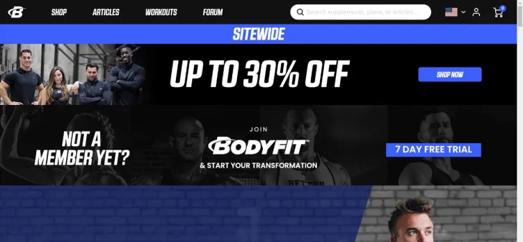 Screenshot Bodybuilding.com