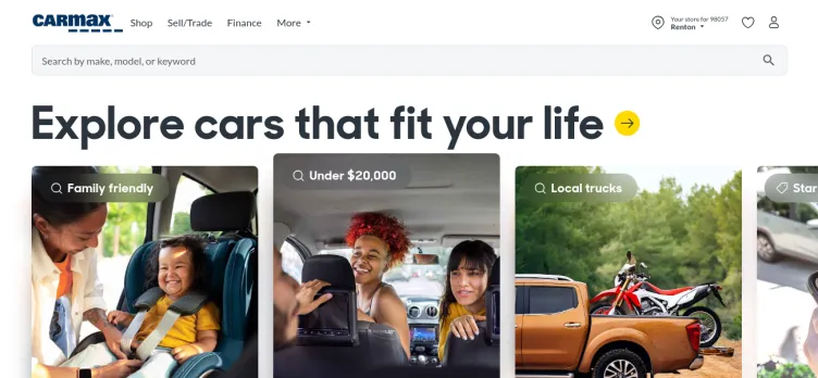 Screenshot CarMax