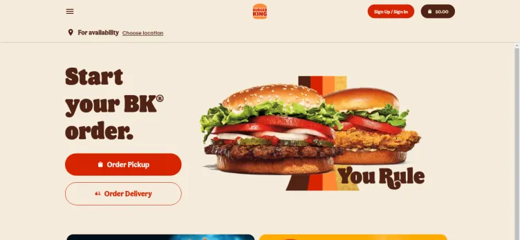 Screenshot Burger King