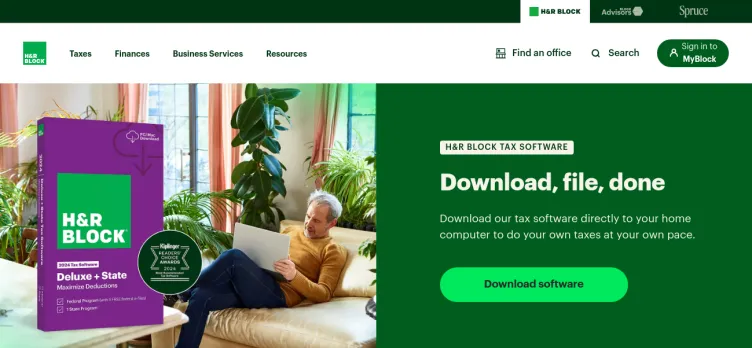 Screenshot H&R Block / HRB Digital