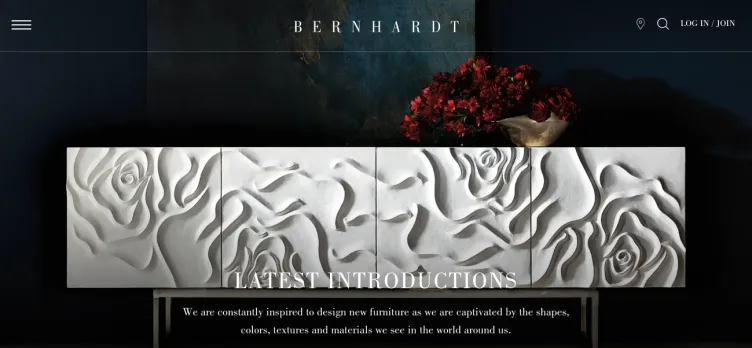 Screenshot Bernhardt Furniture