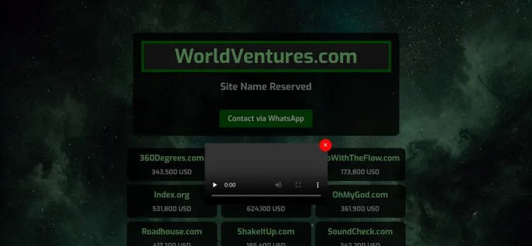 Screenshot WorldVentures Holdings