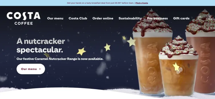 Screenshot Costa Coffee