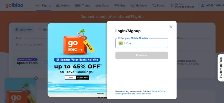 Screenshot GoIbibo