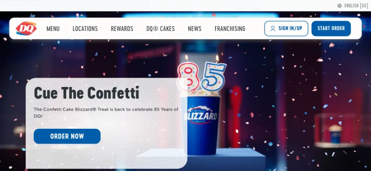 Screenshot Dairy Queen