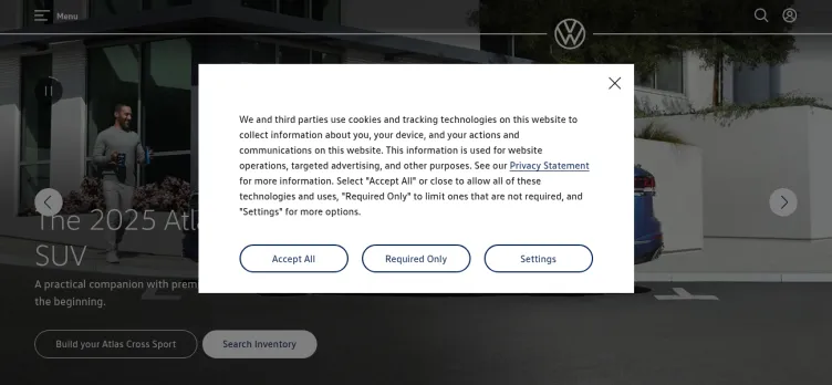 Screenshot Volkswagen