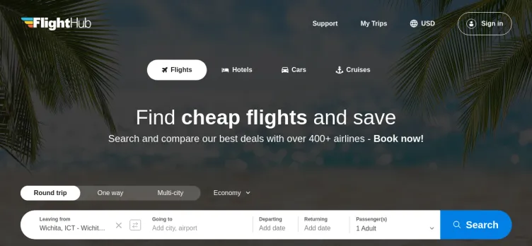 Screenshot FlightHub