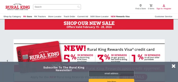 Screenshot Rural King