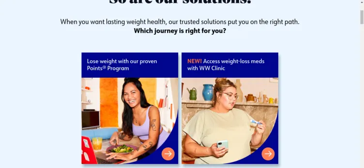 Screenshot Weight Watchers International