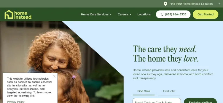 Screenshot Home Instead Senior Care