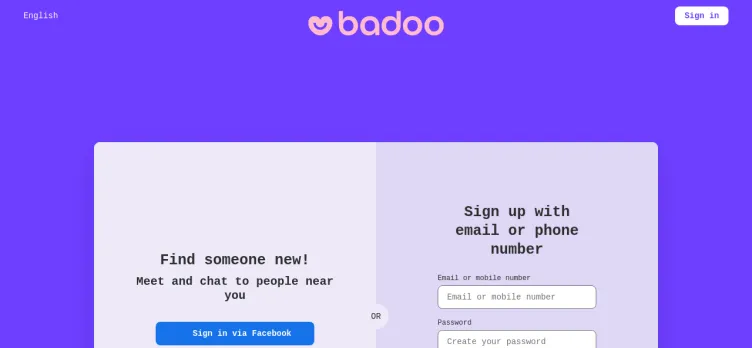 Screenshot Badoo