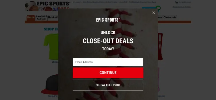 Screenshot Epic Sports