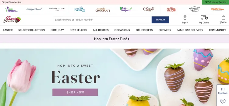 Screenshot Shari's Berries / Berries.com
