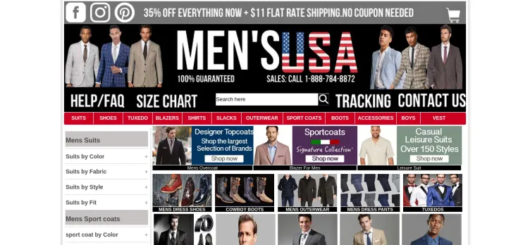 Screenshot Men's USA