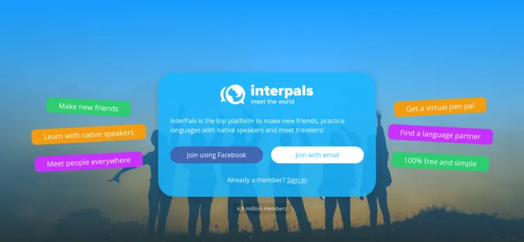 Screenshot Interpals