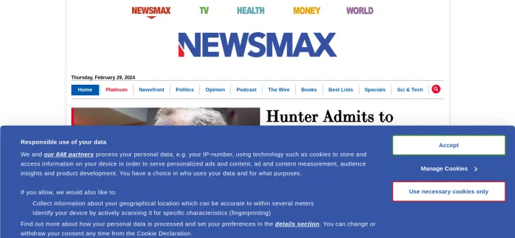Screenshot Newsmax Media