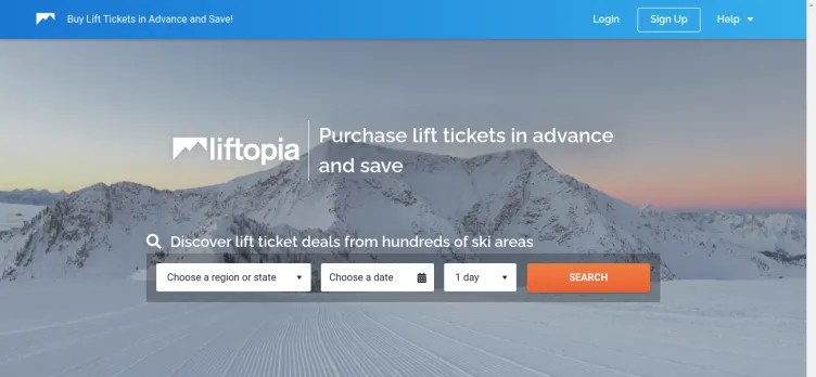 Screenshot Liftopia