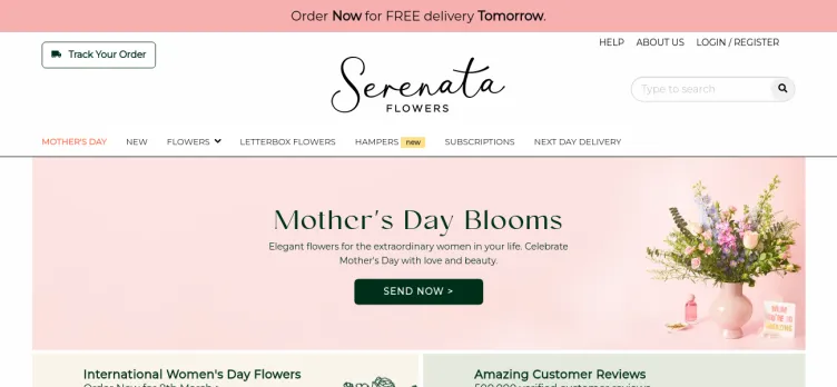 Screenshot Serenata Flowers