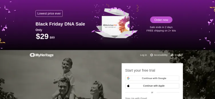 Screenshot MyHeritage