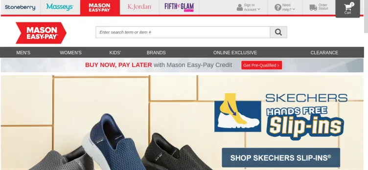 Screenshot Mason Easy Pay / Mason Companies