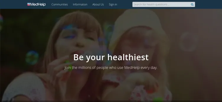 Screenshot Medhelp.org