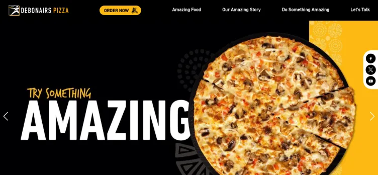 Screenshot Debonairs Pizza