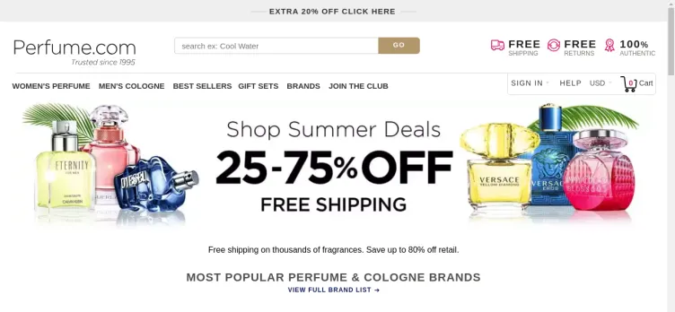 Screenshot Perfume.com