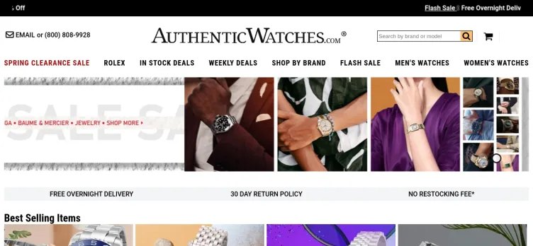 Screenshot AuthenticWatches