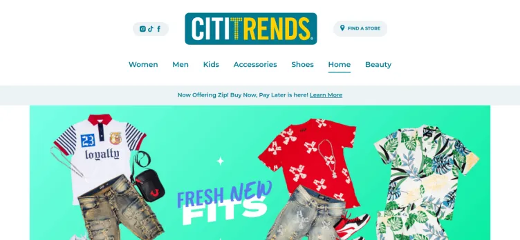 Screenshot Citi Trends