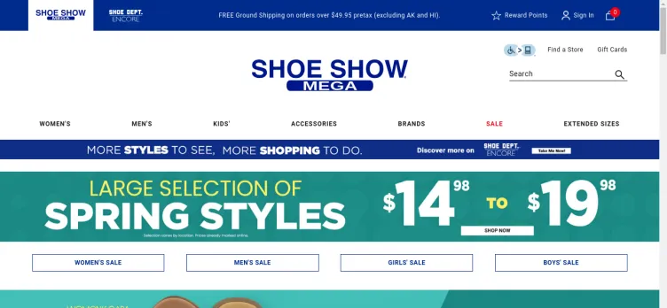 Screenshot ShoeShow