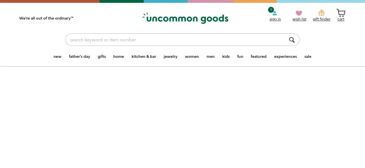 Screenshot UncommonGoods