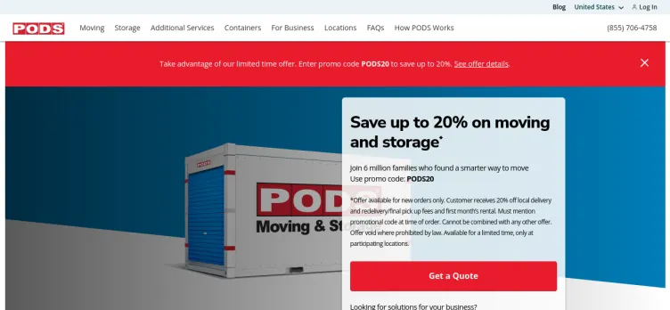 Screenshot PODS Enterprises