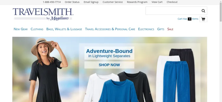 Screenshot TravelSmith Outfitters