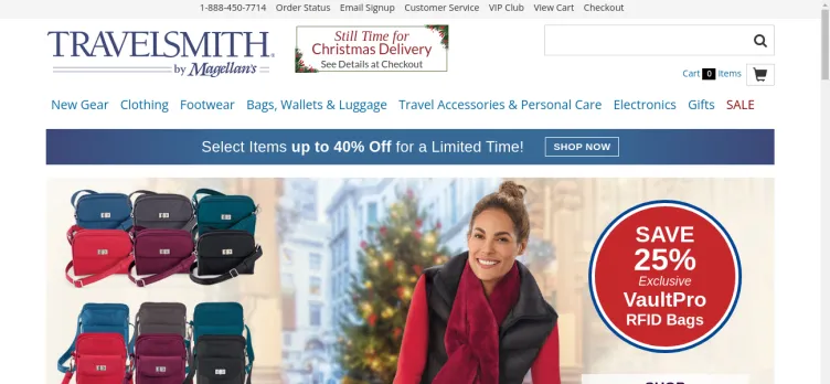 Screenshot TravelSmith Outfitters