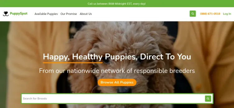 Screenshot PuppySpot Group