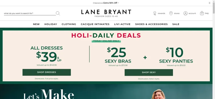 Screenshot Lane Bryant