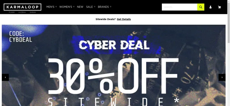 Screenshot Karmaloop